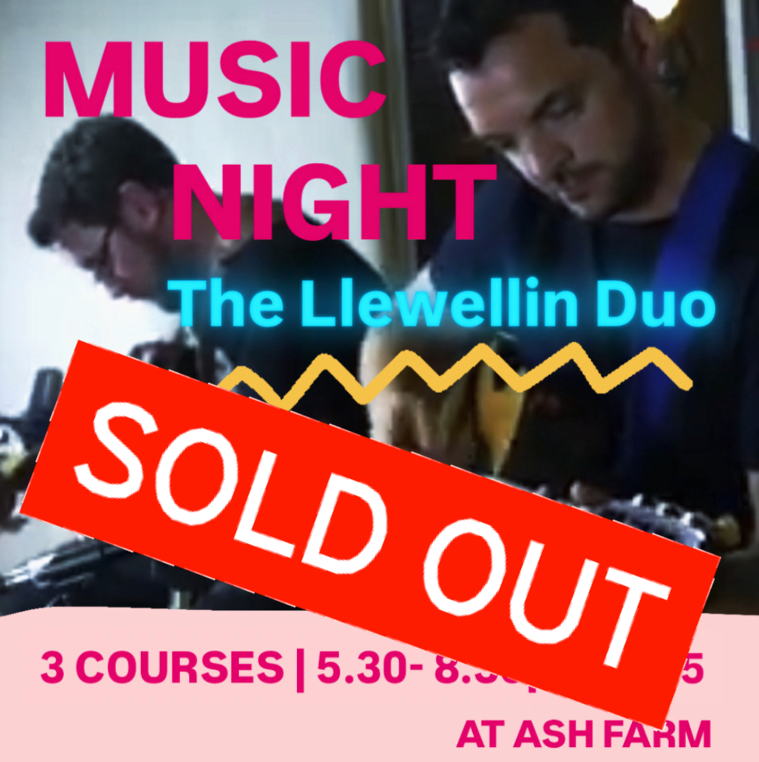 🎶 Music Evening at Ash Farm – Three-Course Set Menu- 22nd November 2025
