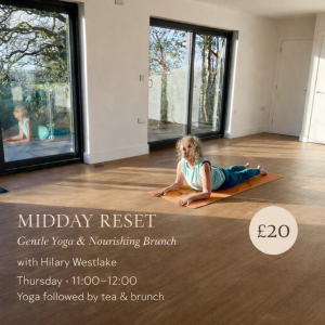 Midday Reset: Gentle Yoga & Nourishing Brunch March 5th   11-12pm