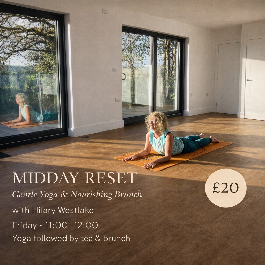 Midday Reset: Gentle Yoga & Nourishing Brunch May 22nd 11-12pm