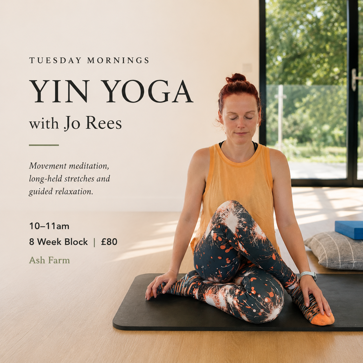 YIN YOGA with Jo - Tuesday 10-11am - 30th June 2026