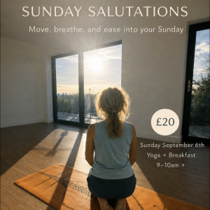 Sunday Sun Salutations – SEPTEMBER 6TH 2026 with Hilary