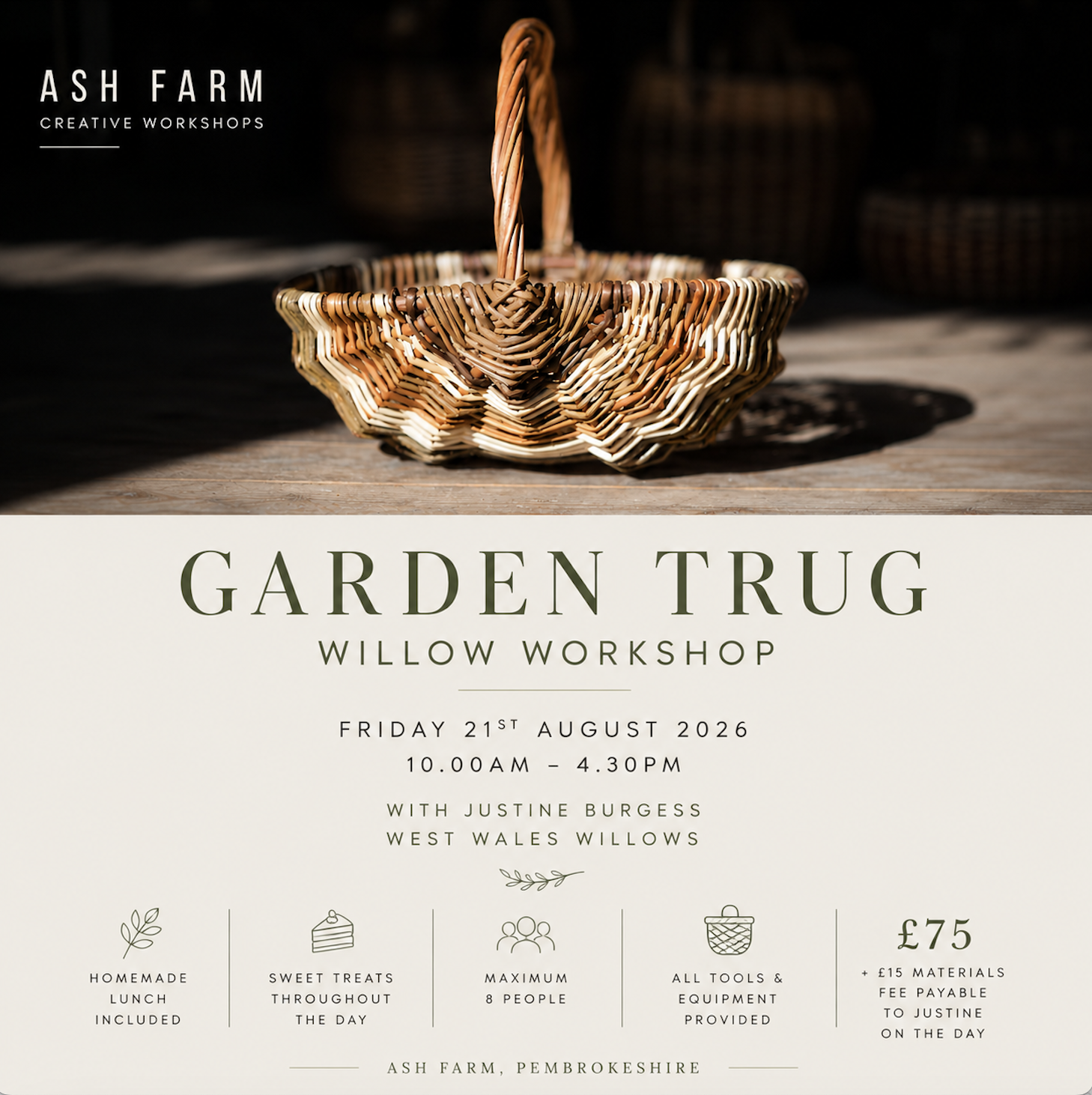 Garden Trug Willow Workshop – Friday 21st August 2026 - Image 3