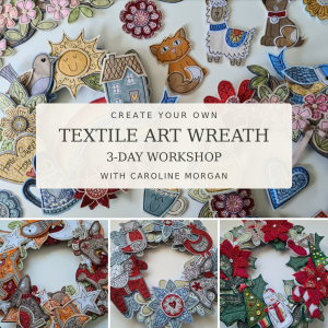 Create Your Own Textile Art Wreath – 3-Day Workshop | Pembrokeshire: October 1st - 3rd 2027