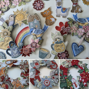 Create Your Own Textile Art Wreath – 3-Day Workshop | Pembrokeshire: 26th - 28th Feb 2027