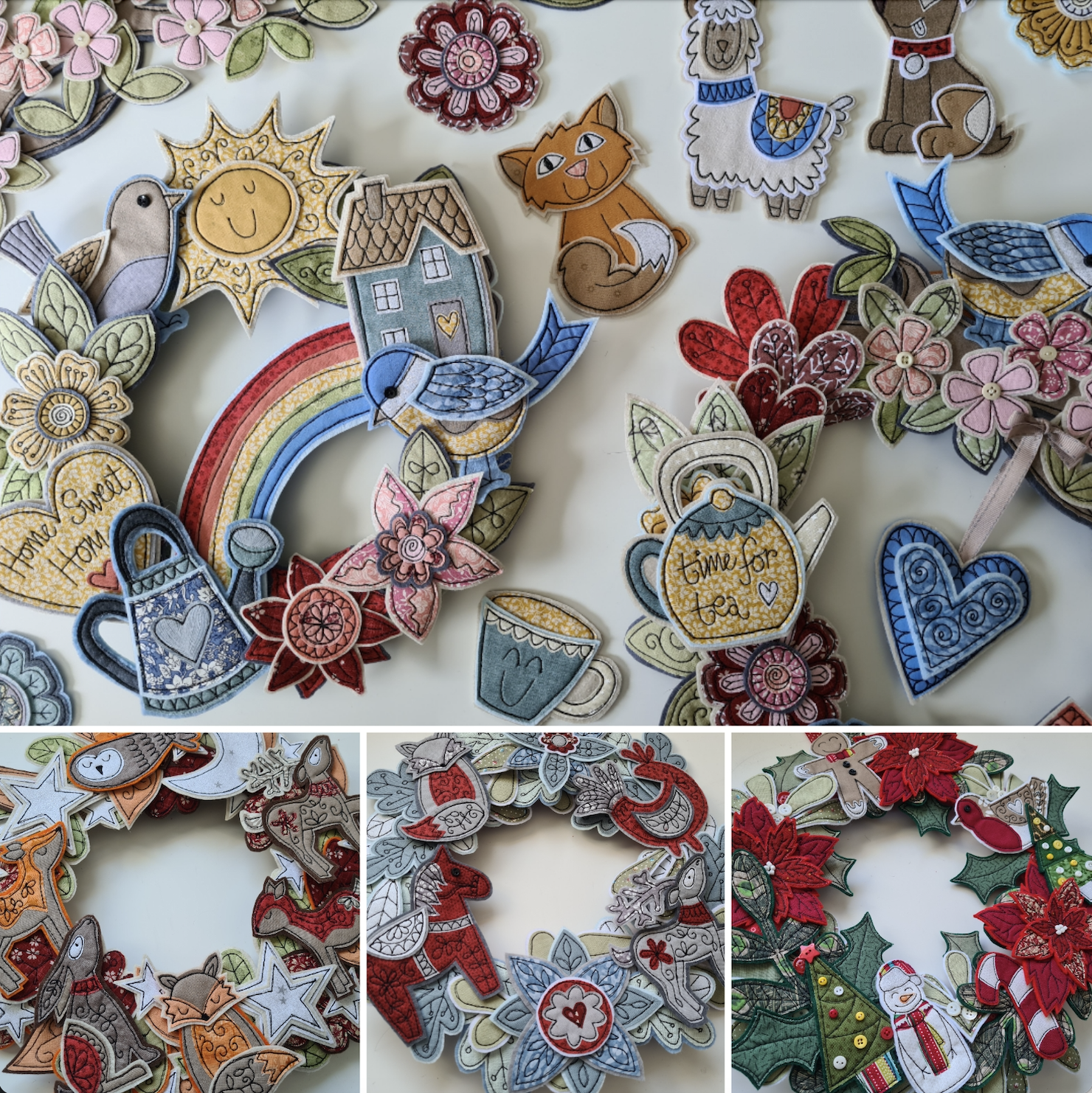 Create Your Own Textile Art Wreath – 3-Day Workshop | Pembrokeshire: 26th - 28th Feb 2027