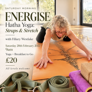 Energise. Hatha Yoga: Straps & Stretch Saturday Feb 20th 2027